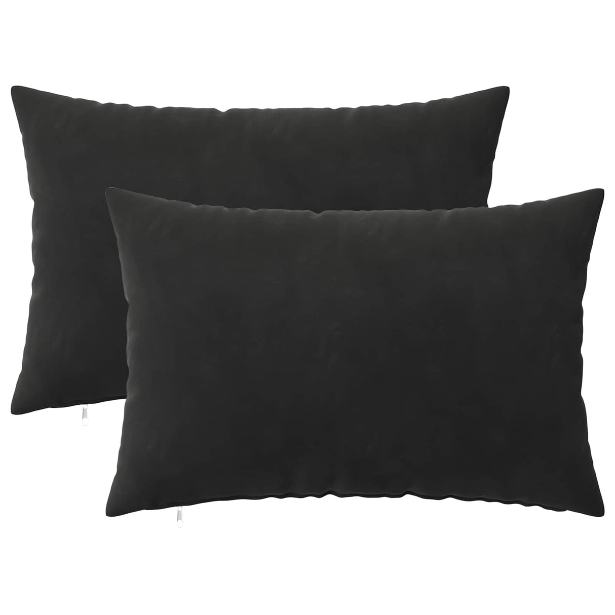 Cushion with Pillow HEERLEN 2 pcs Black Velvet