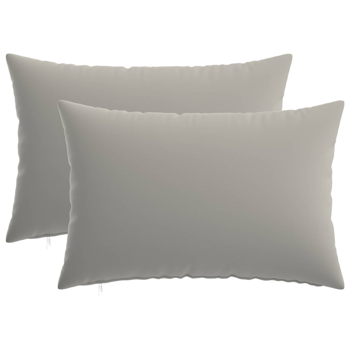 Cushion with Pillow HEERLEN 2 pcs Grey Polyester