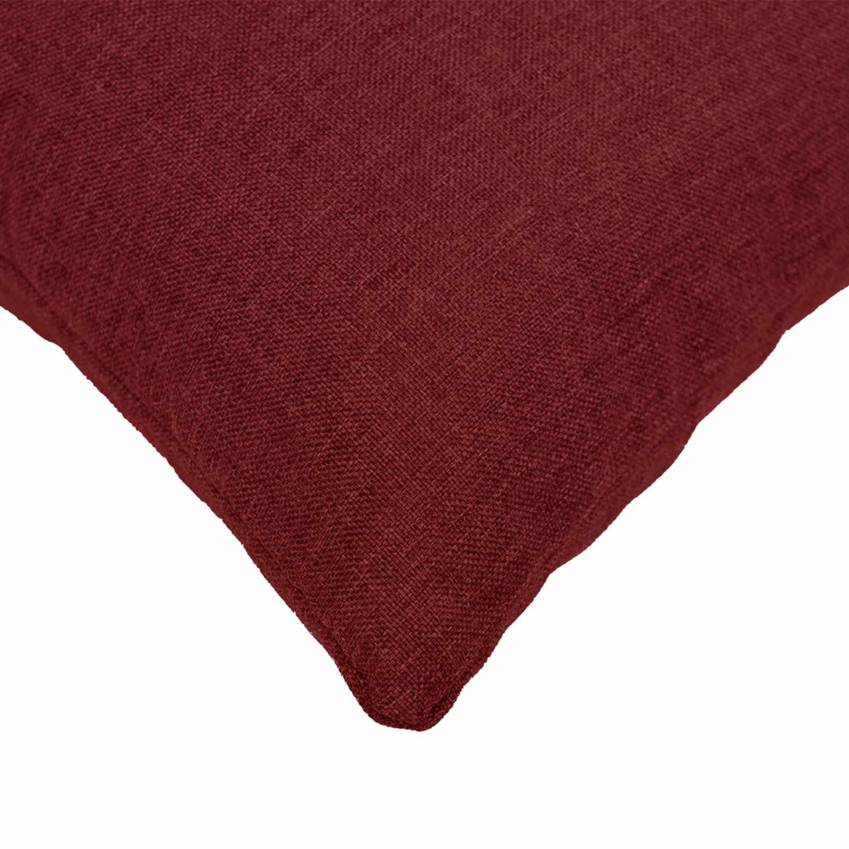 Cushion with Pillow HEERLEN 2 pcs Wine Red Fabric