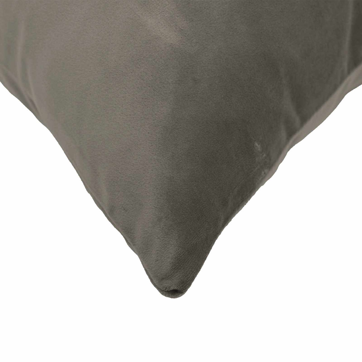 Cushion with Pillow HEERLEN 6 pcs Light Grey Velvet