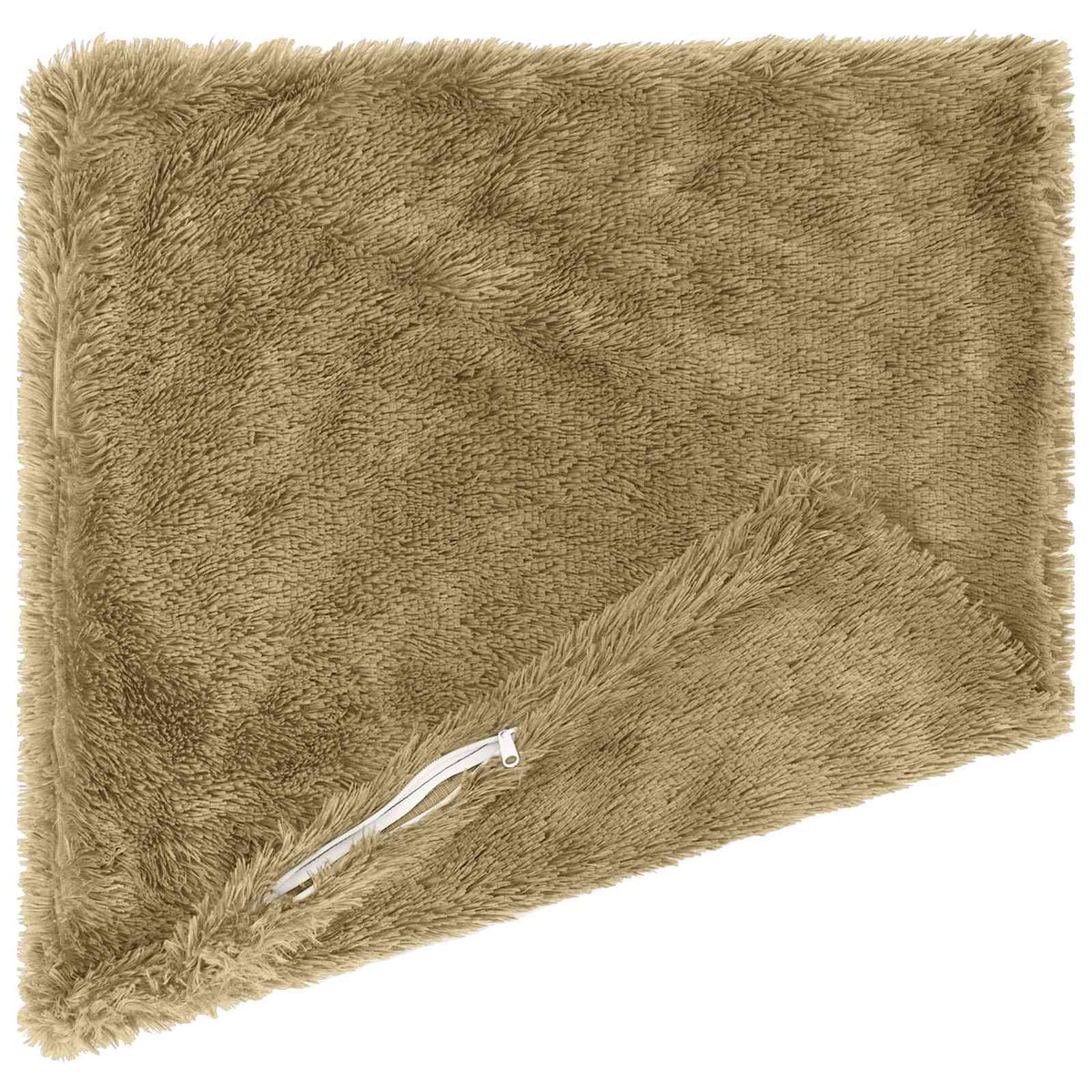 Cushion with Pillow HEERLEN 6 pcs Light Grey PV Fleece