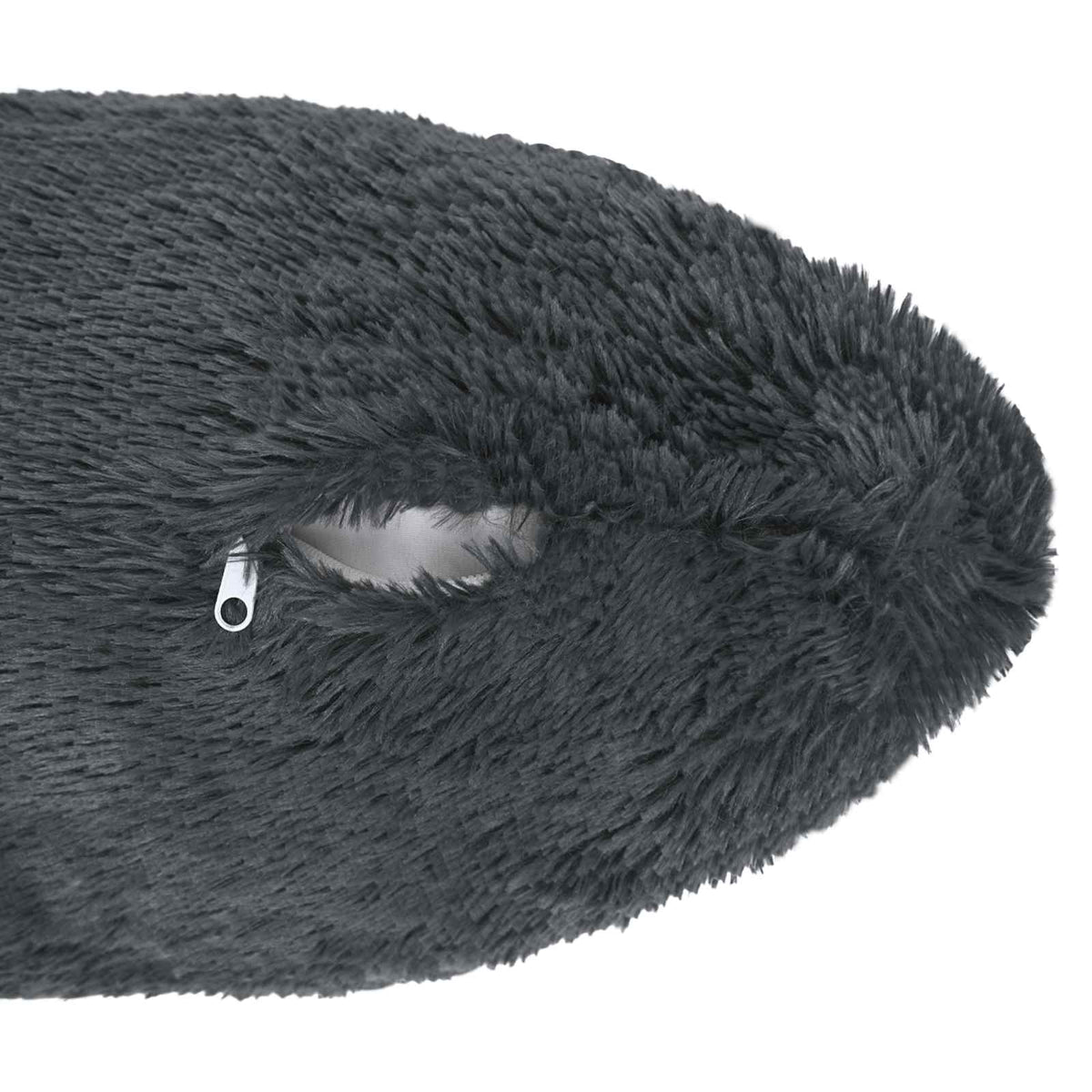 Cushion with Pillow HEERLEN 6 pcs Anthracite PV Fleece
