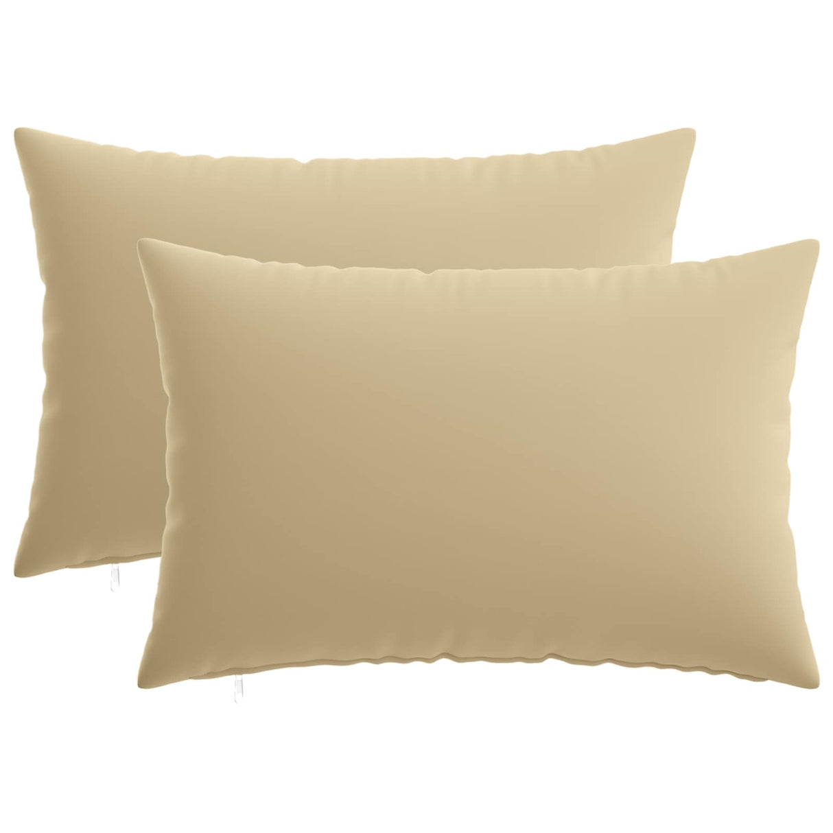 Cushion with Pillow HEERLEN 2 pcs Beige Polyester