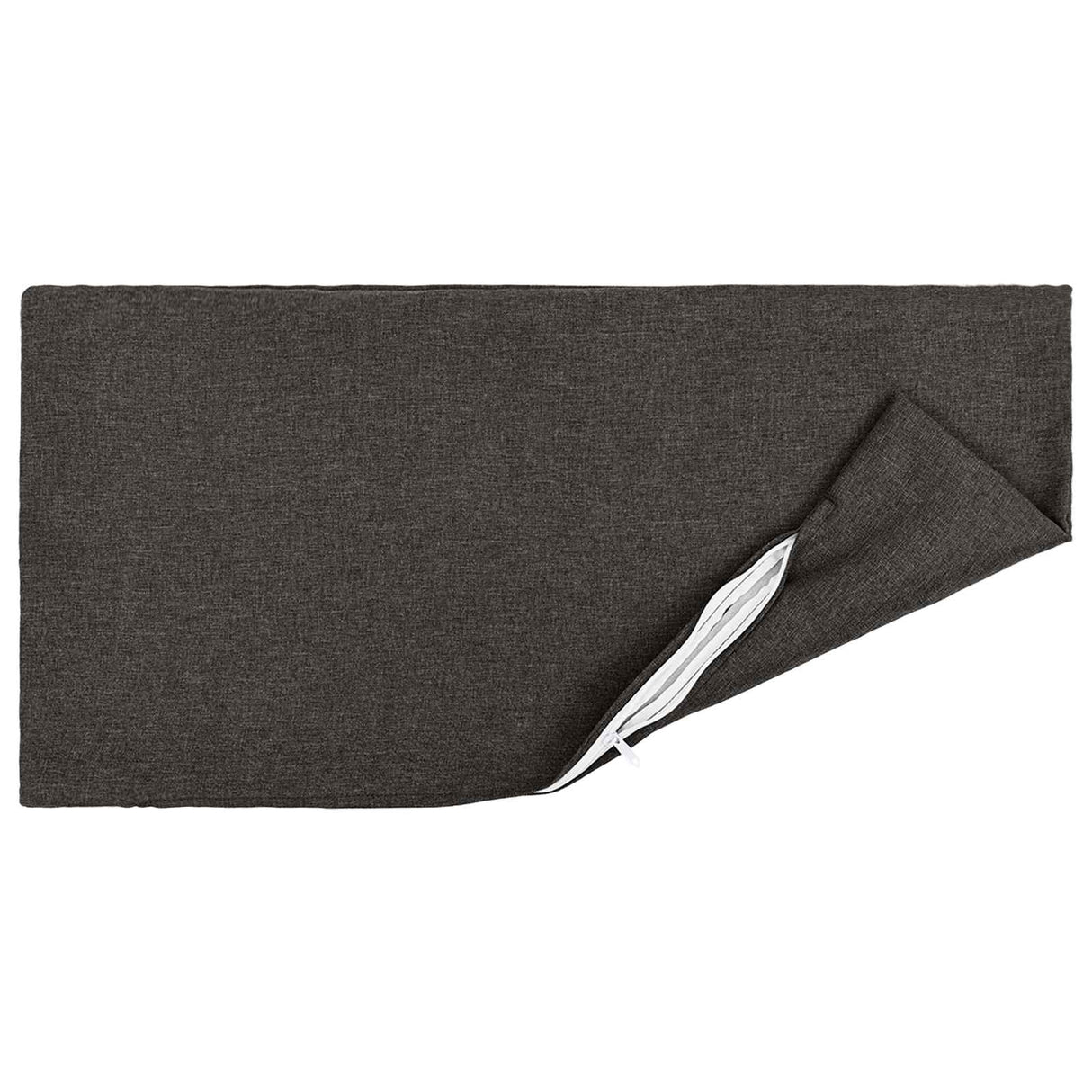 Cushion with Pillow HEERLEN 6 pcs Dark Grey Fabric