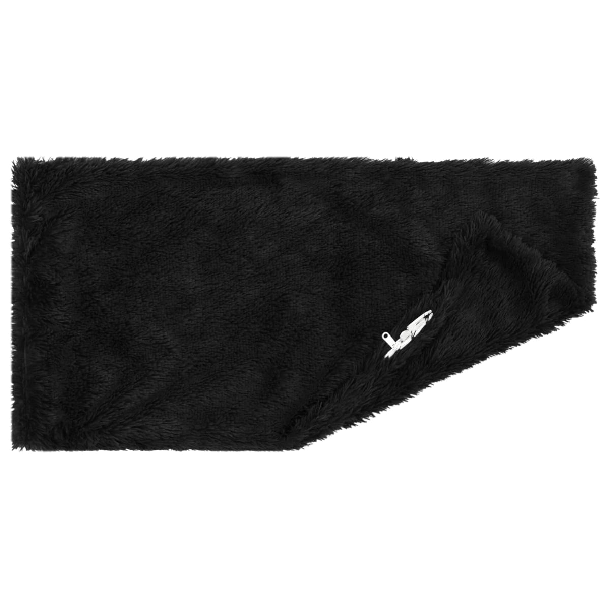 Cushion with Pillow HEERLEN 6 pcs Black PV Fleece