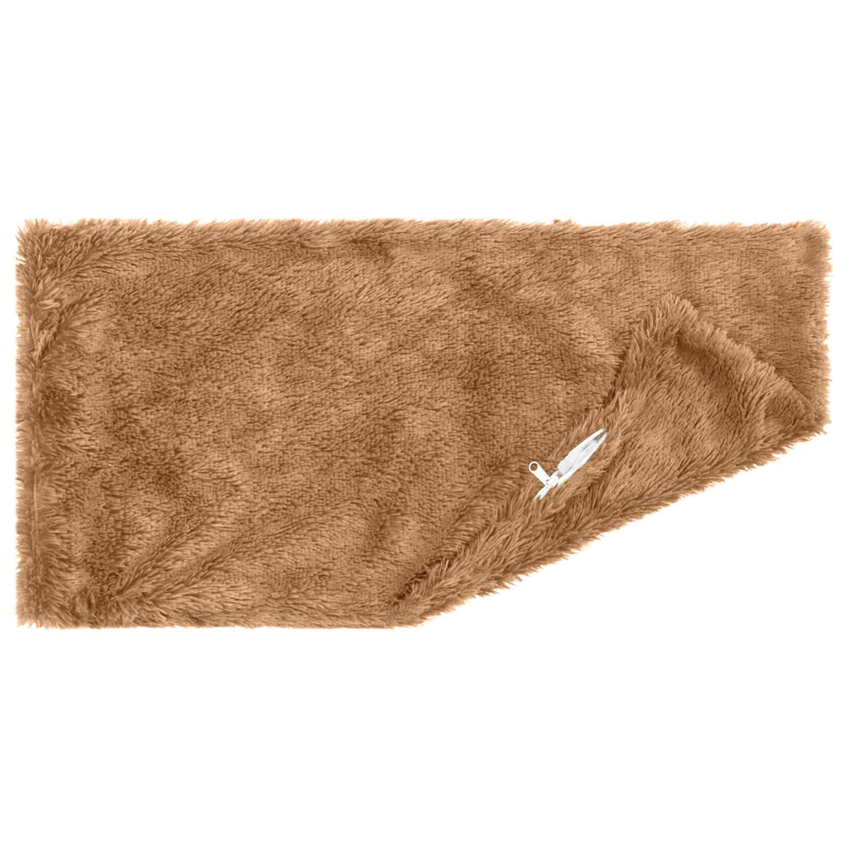 Cushion with Pillow HEERLEN 2 pcs Taupe PV Fleece