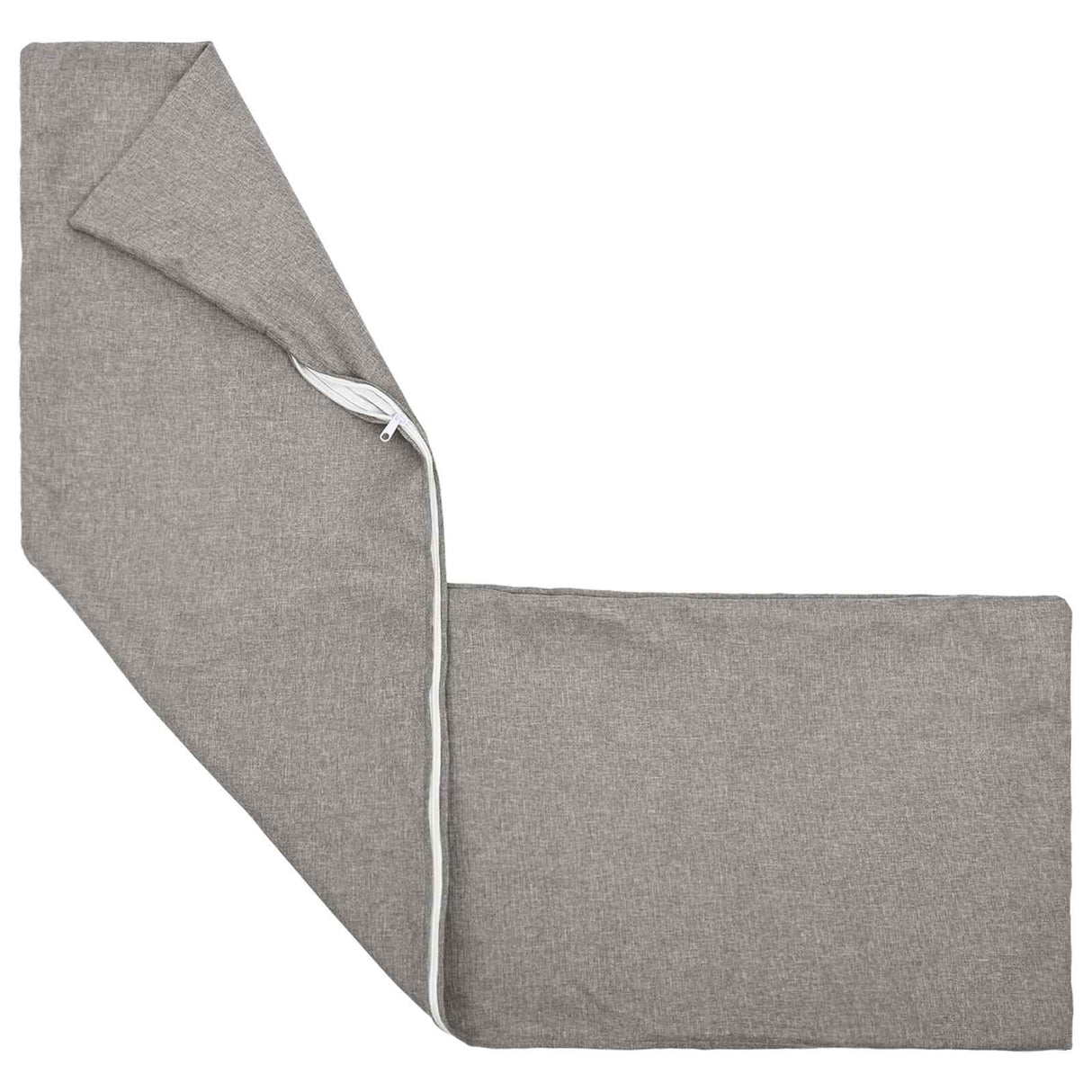 Cushion with Pillow HEERLEN 2 pcs Cloud Grey Fabric