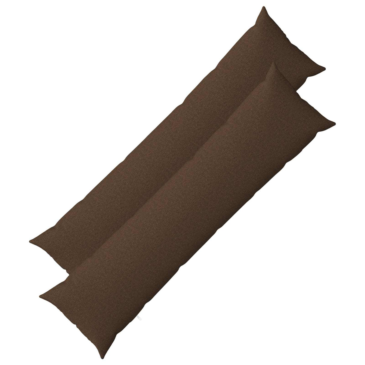 Cushion with Pillow HEERLEN 2 pcs Brown Fabric