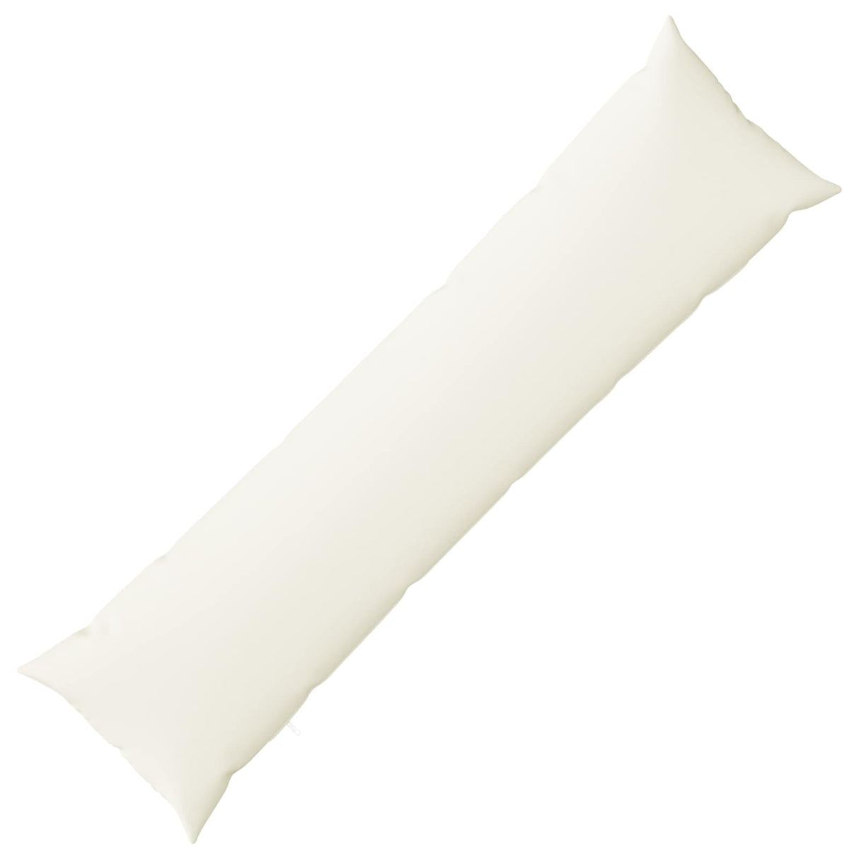Cushion with Pillow HEERLEN White 40 x 145 cm Fabric