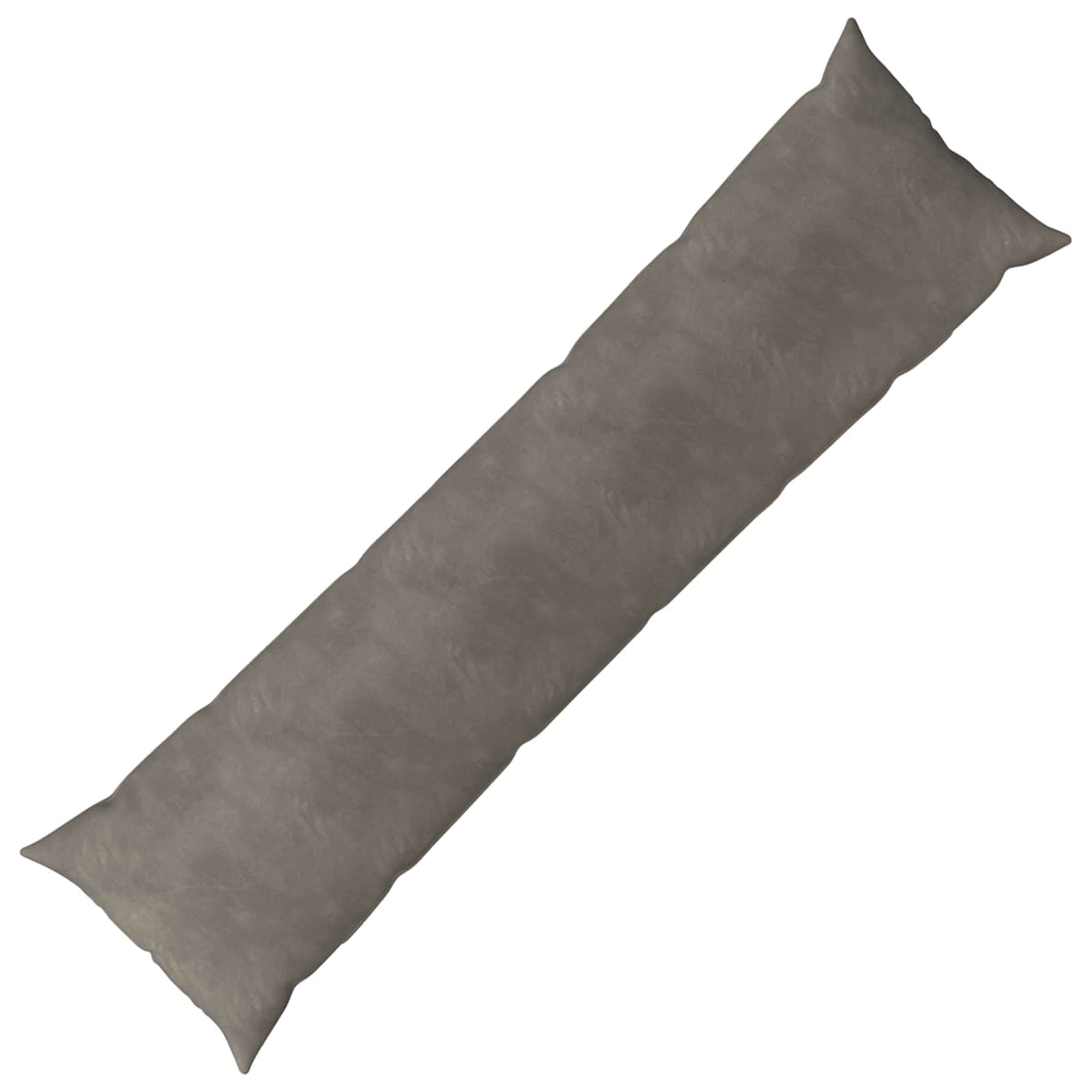 Cushion with Pillow HEERLEN Light Grey 40 x 145 cm Velvet