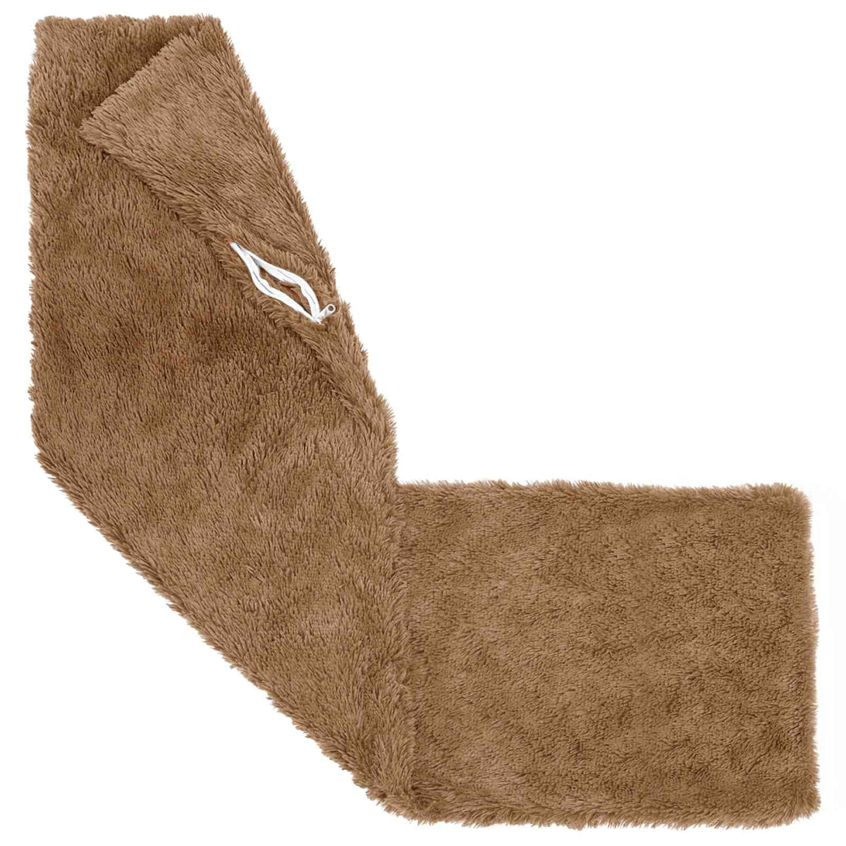 Cushion with Pillow HEERLEN Taupe 40 x 145 cm PV Fleece