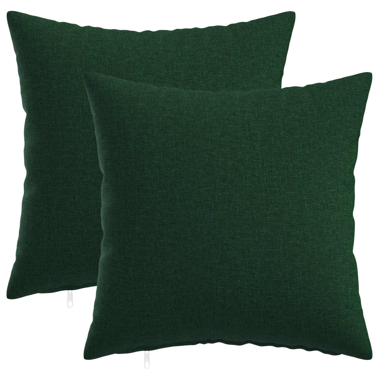 Cushion with Pillow HEERLEN 2 pcs Dark Green Fabric