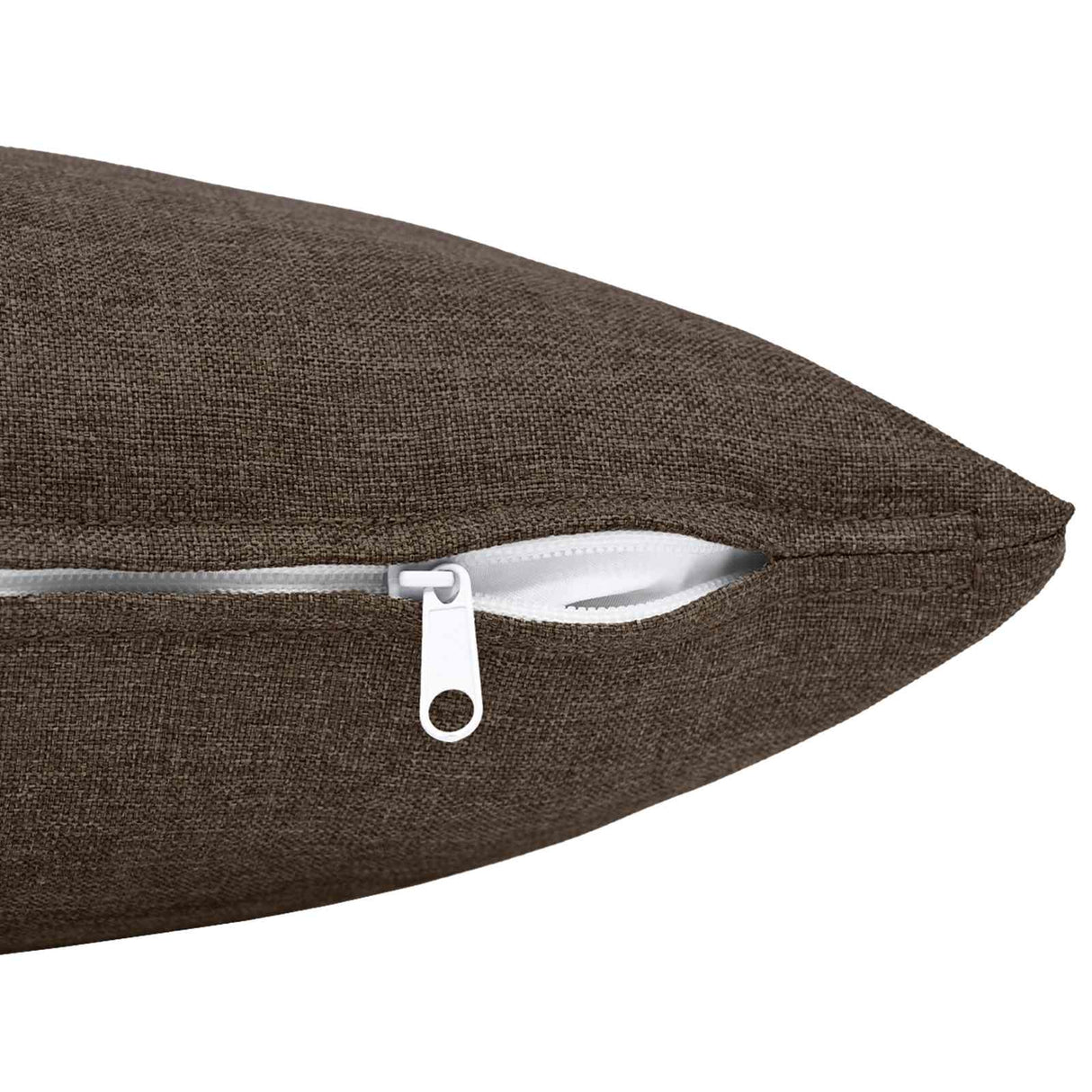 Cushion with Pillow HEERLEN 2 pcs Taupe Fabric