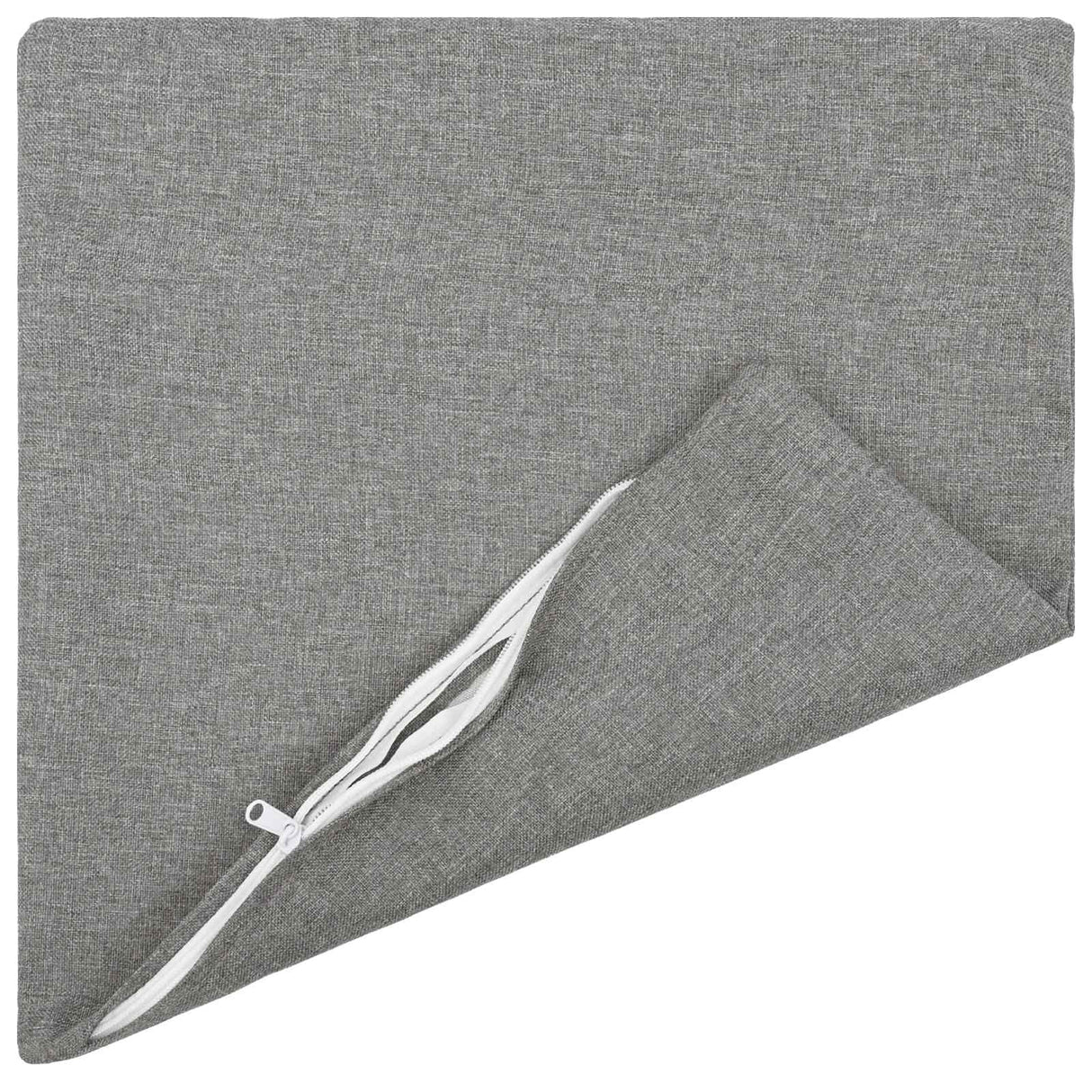 Cushion with Pillow HEERLEN 6 pcs Cloud Grey Fabric