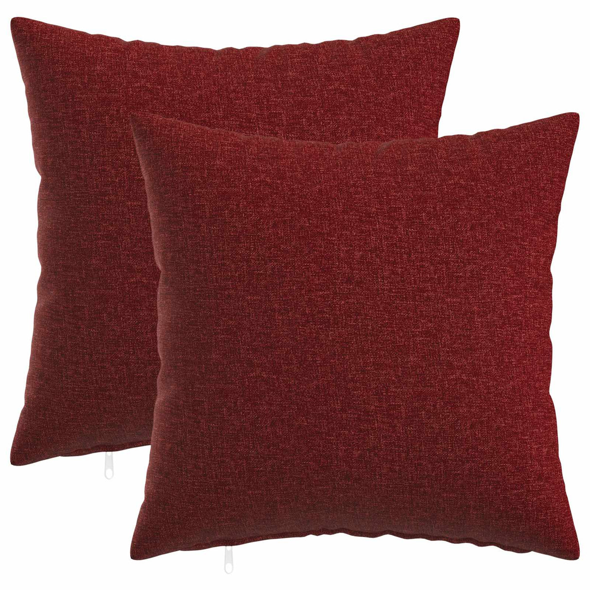 Cushion with Pillow HEERLEN 2 pcs Wine Red Fabric