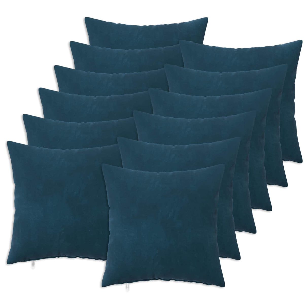 Cushion with Pillow HEERLEN 12 pcs Blue Velvet
