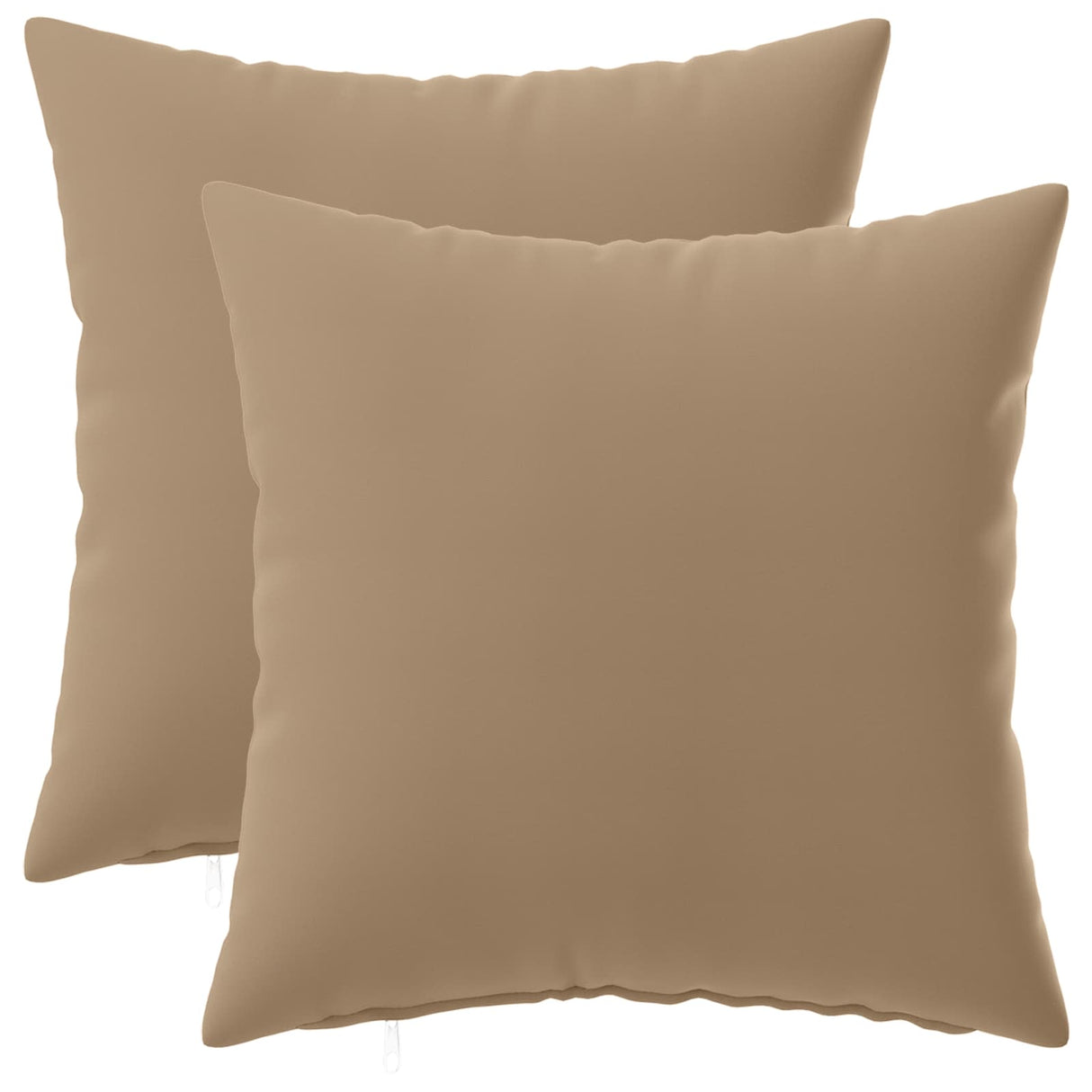 Cushion with Pillow HEERLEN 2 pcs Taupe Polyester