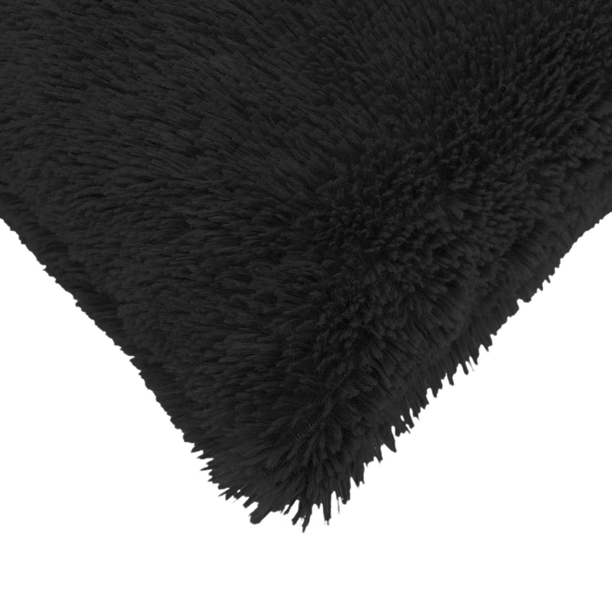 Cushion with Pillow HEERLEN 12 pcs Black PV Fleece