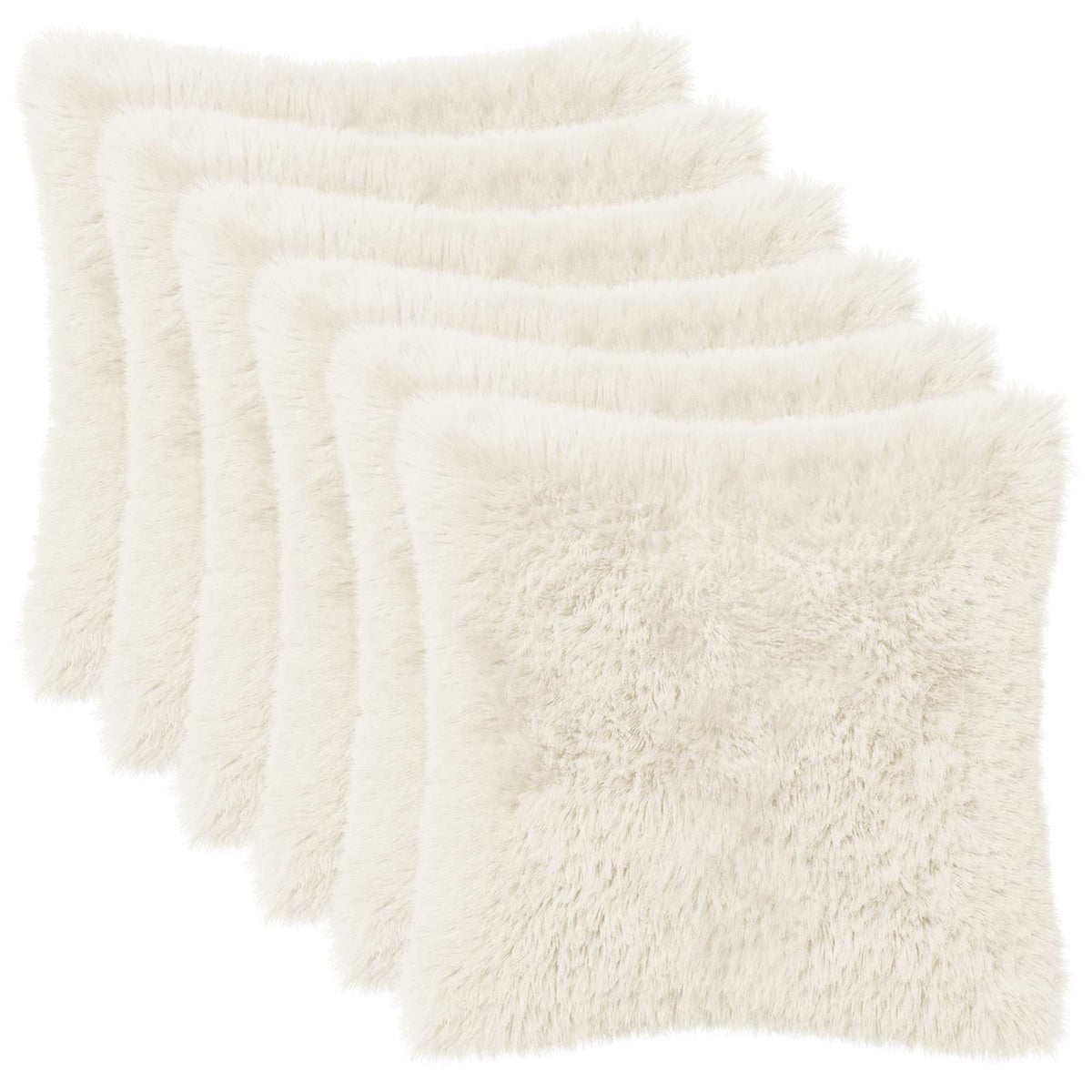 Cushion with Pillow HEERLEN 2 pcs White PV Fleece