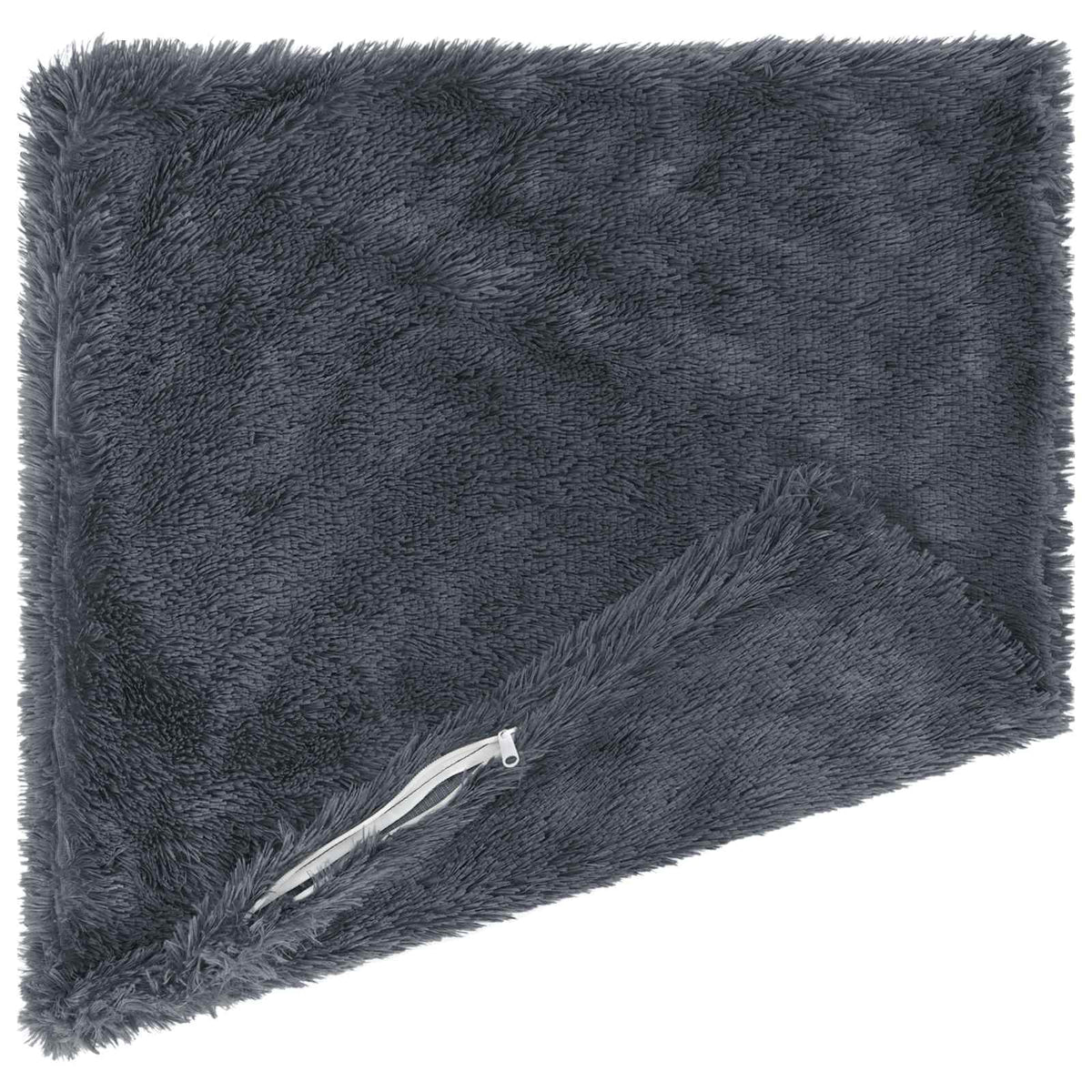 Cushion with Pillow HEERLEN 2 pcs Anthracite PV Fleece