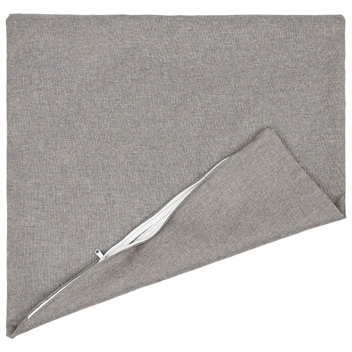 Cushion with Pillow HEERLEN 2 pcs Cloud Grey Fabric