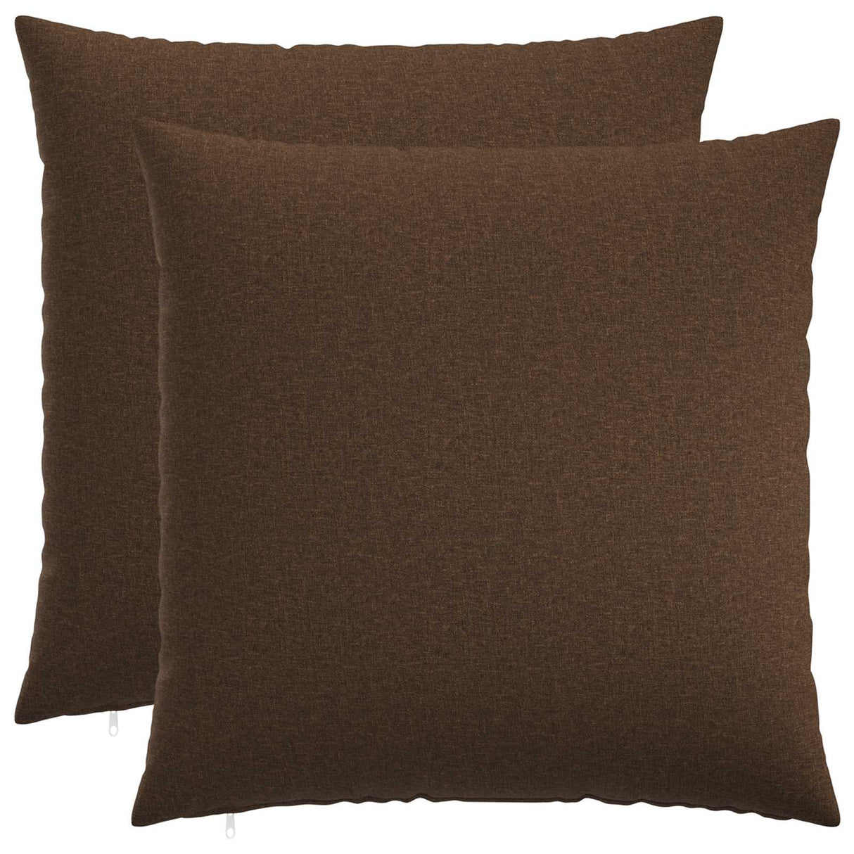 Cushion with Pillow HEERLEN 2 pcs Brown Fabric