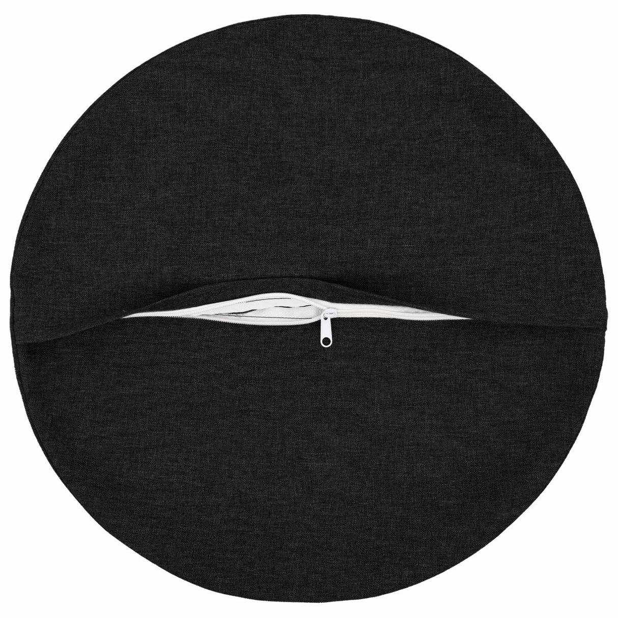 Cushion with Pillow HEERLEN 6 pcs Black Fabric