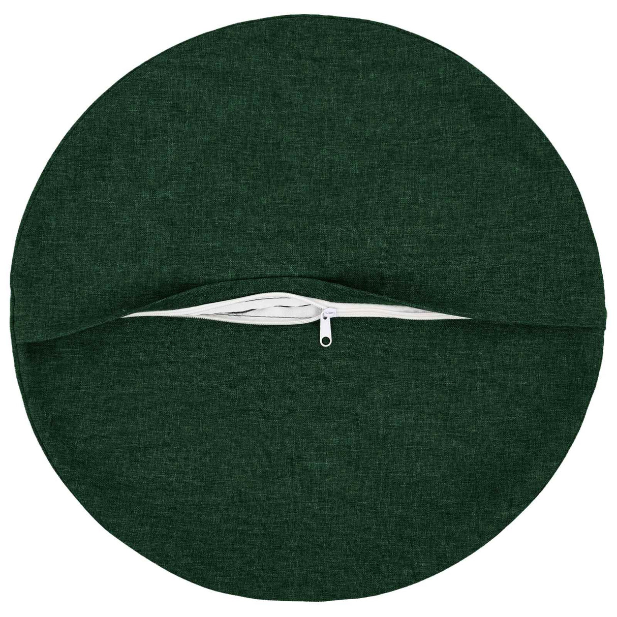 Cushion with Pillow HEERLEN 2 pcs Dark Green Fabric