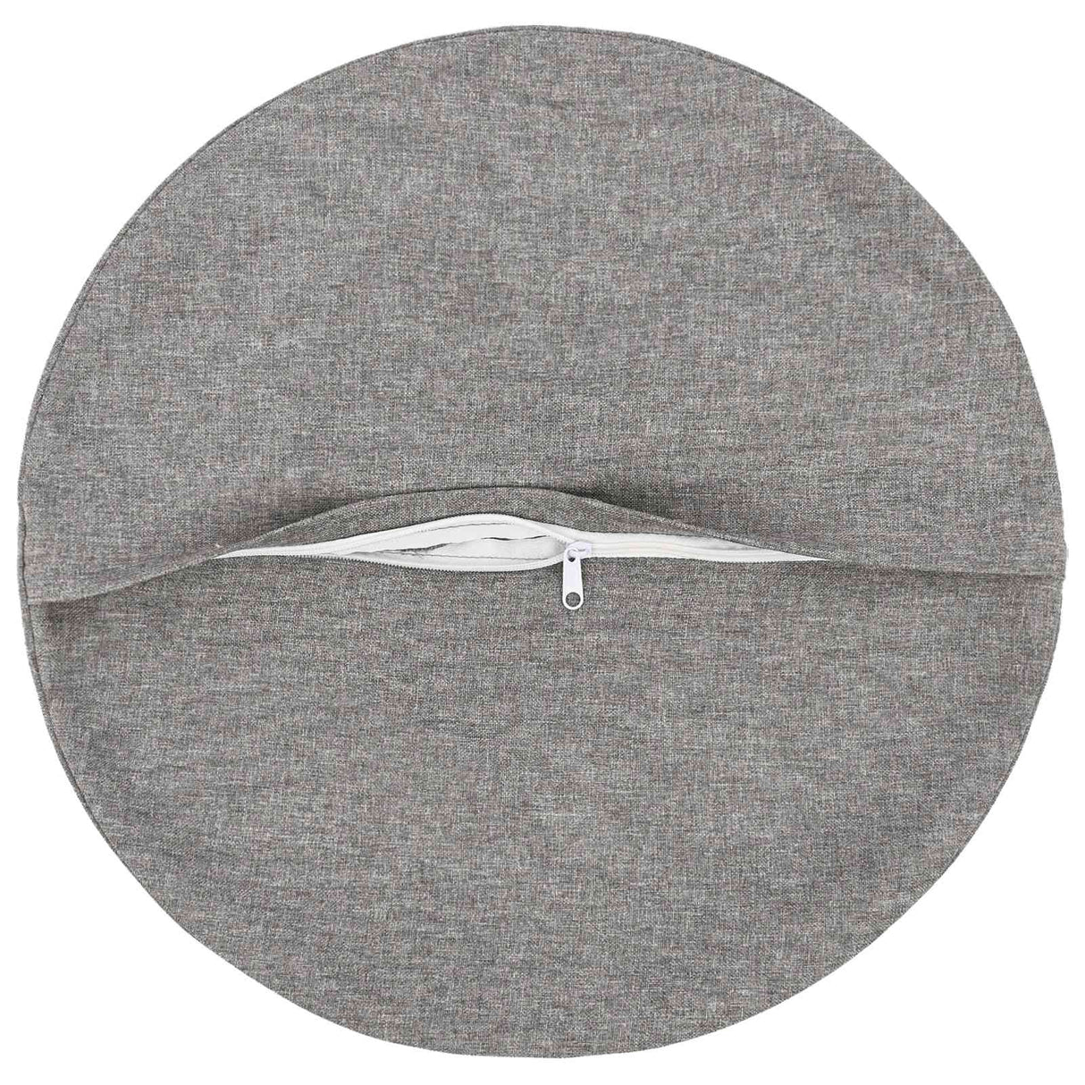 Cushion with Pillow HEERLEN 2 pcs Cloud Grey Fabric