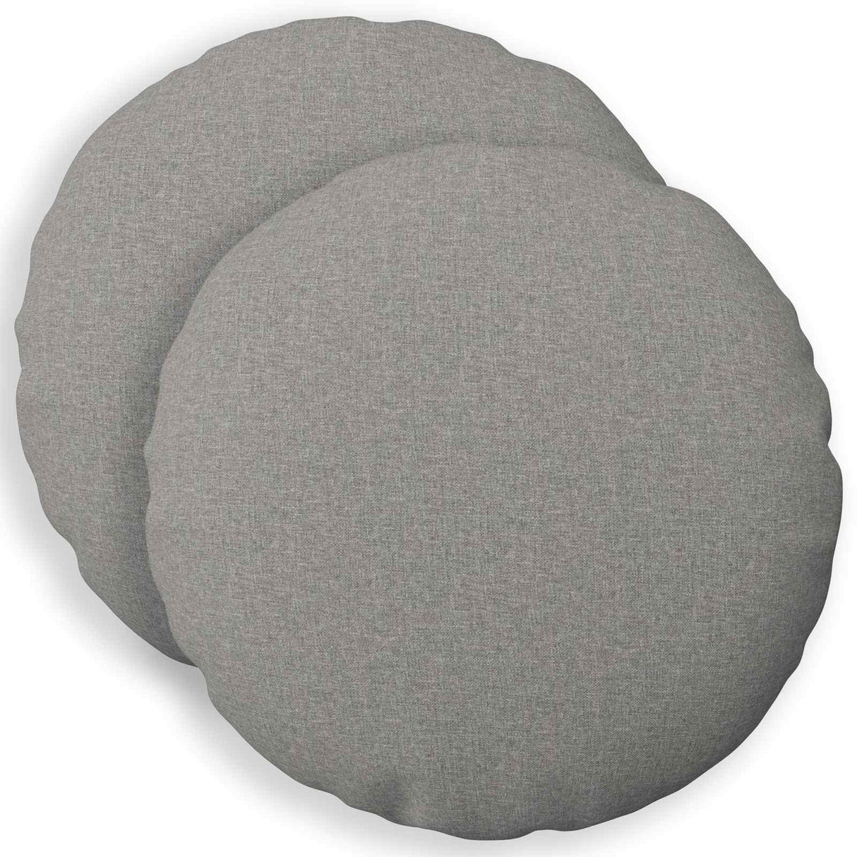 Cushion with Pillow HEERLEN 2 pcs Cloud Grey Fabric