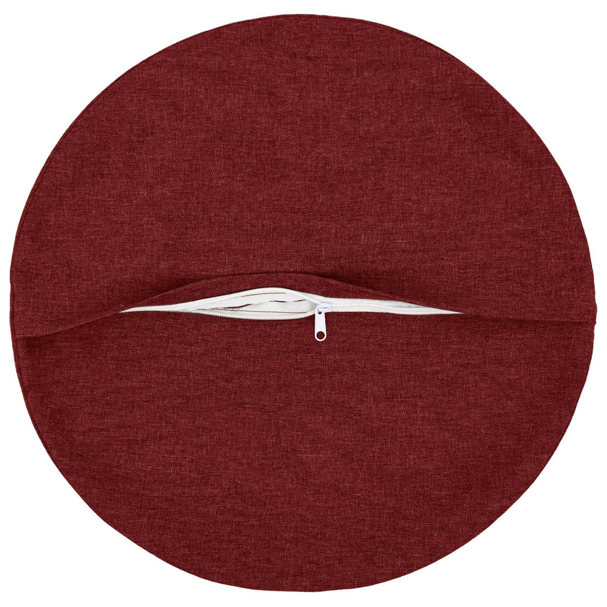 Cushion with Pillow HEERLEN 2 pcs Wine Red Fabric