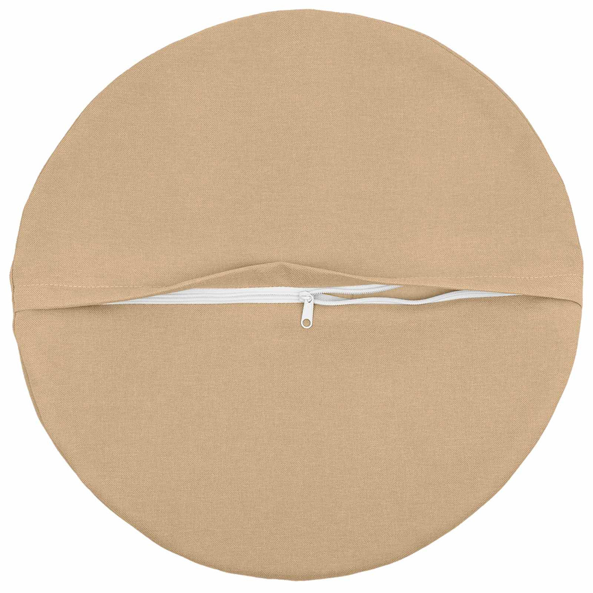 Cushion with Pillow HEERLEN 6 pcs Cream Fabric