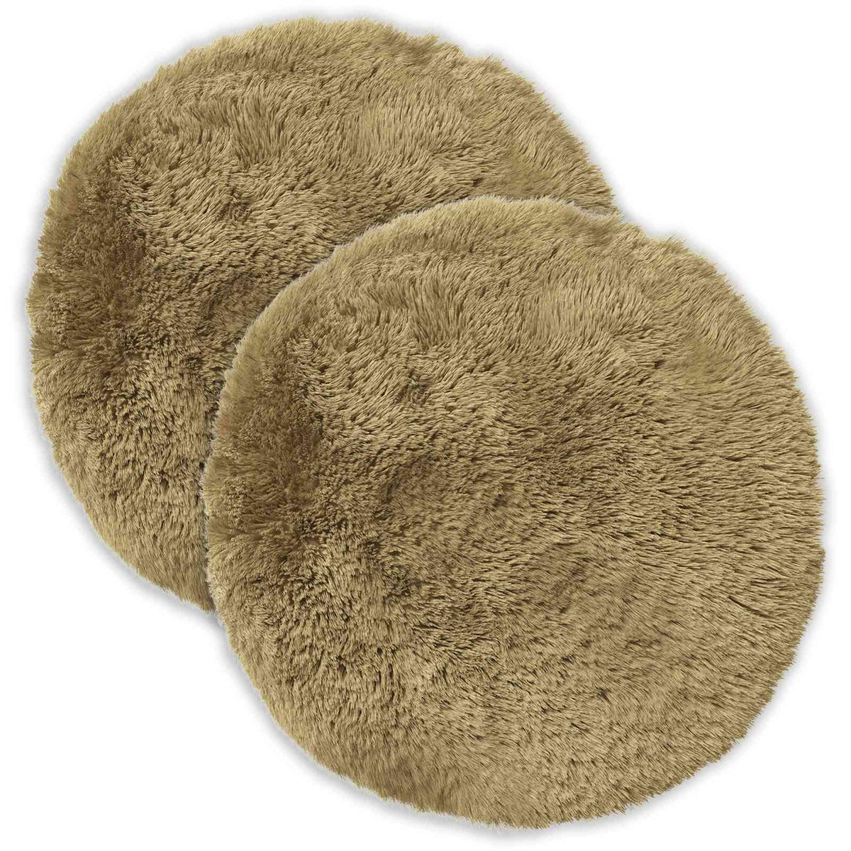 Cushion with Pillow HEERLEN 2 pcs Light Grey PV Fleece