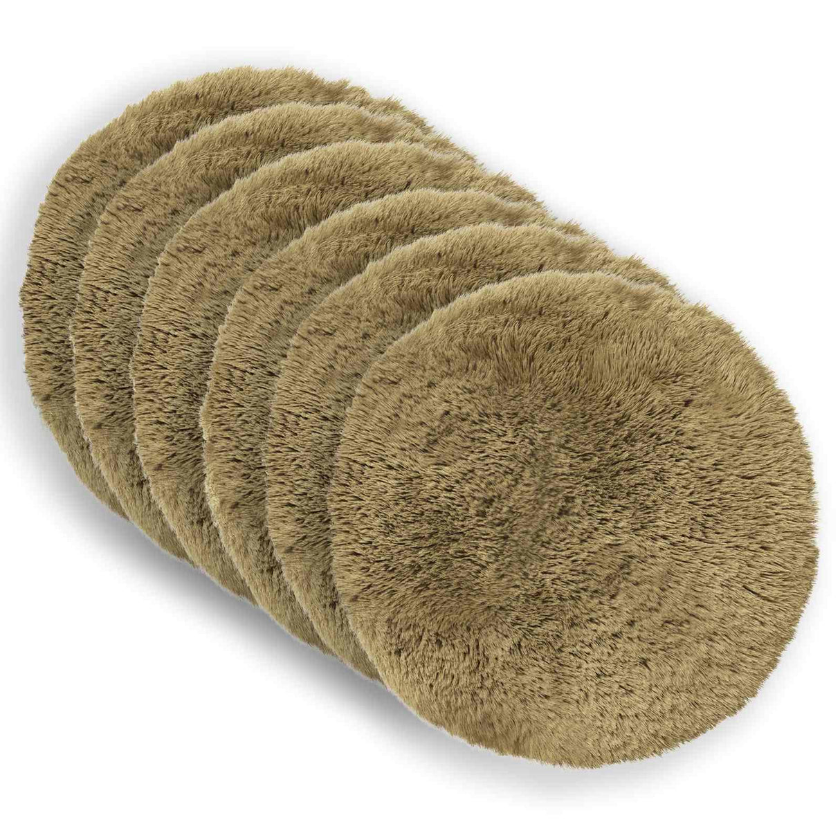 Cushion with Pillow HEERLEN 6 pcs Light Grey PV Fleece