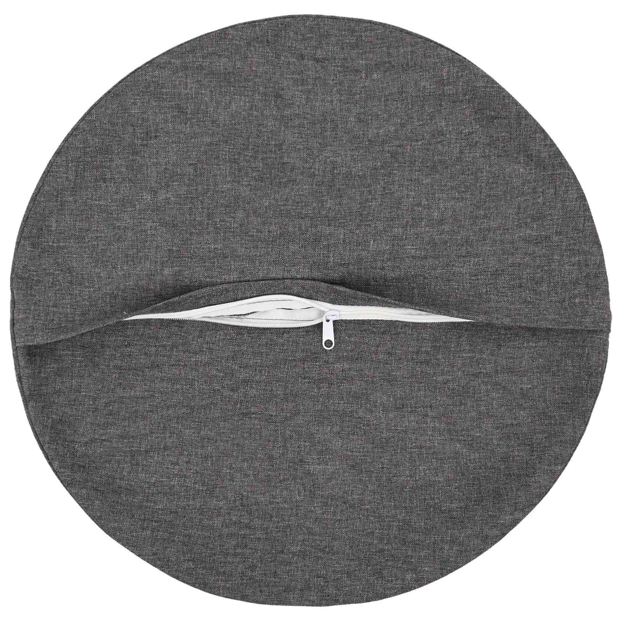 Cushion with Pillow HEERLEN 6 pcs Light Grey Fabric