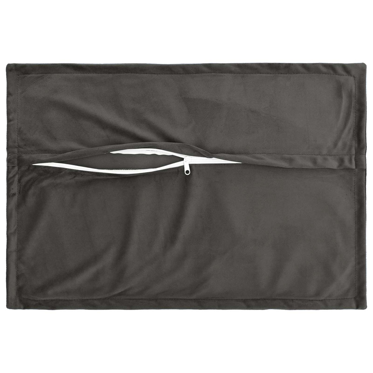 Cushion with Pillow HOUTEN 2 pcs Dark Grey Velvet