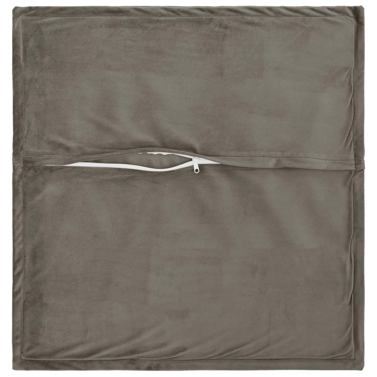 Cushion with Pillow HOUTEN 6 pcs Light Grey Velvet