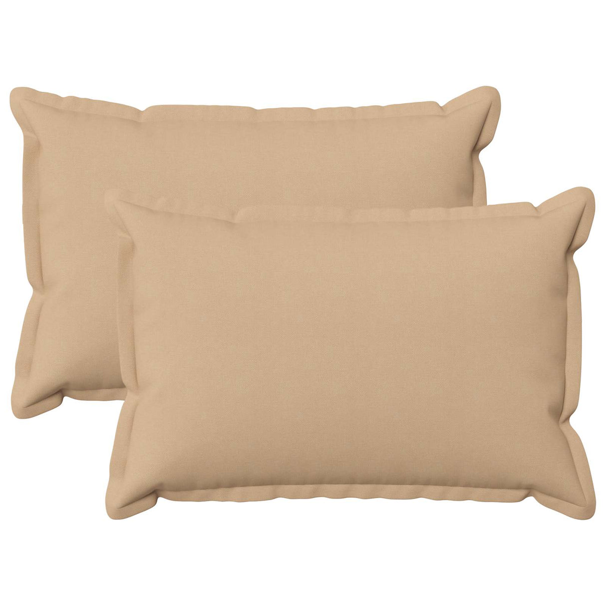 Cushion with Pillow HOUTEN 2 pcs Cream Faux Linen