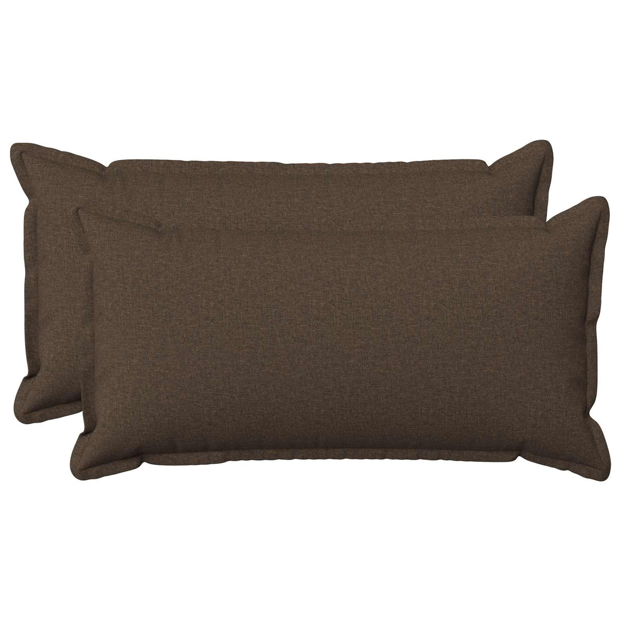 Cushion with Pillow HOUTEN 2 pcs Taupe Faux Linen