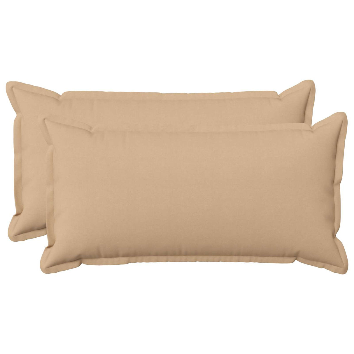 Cushion with Pillow HOUTEN 2 pcs Cream Faux Linen