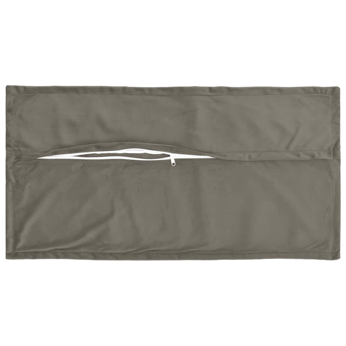 Cushion with Pillow HOUTEN 2 pcs Light Grey Velvet