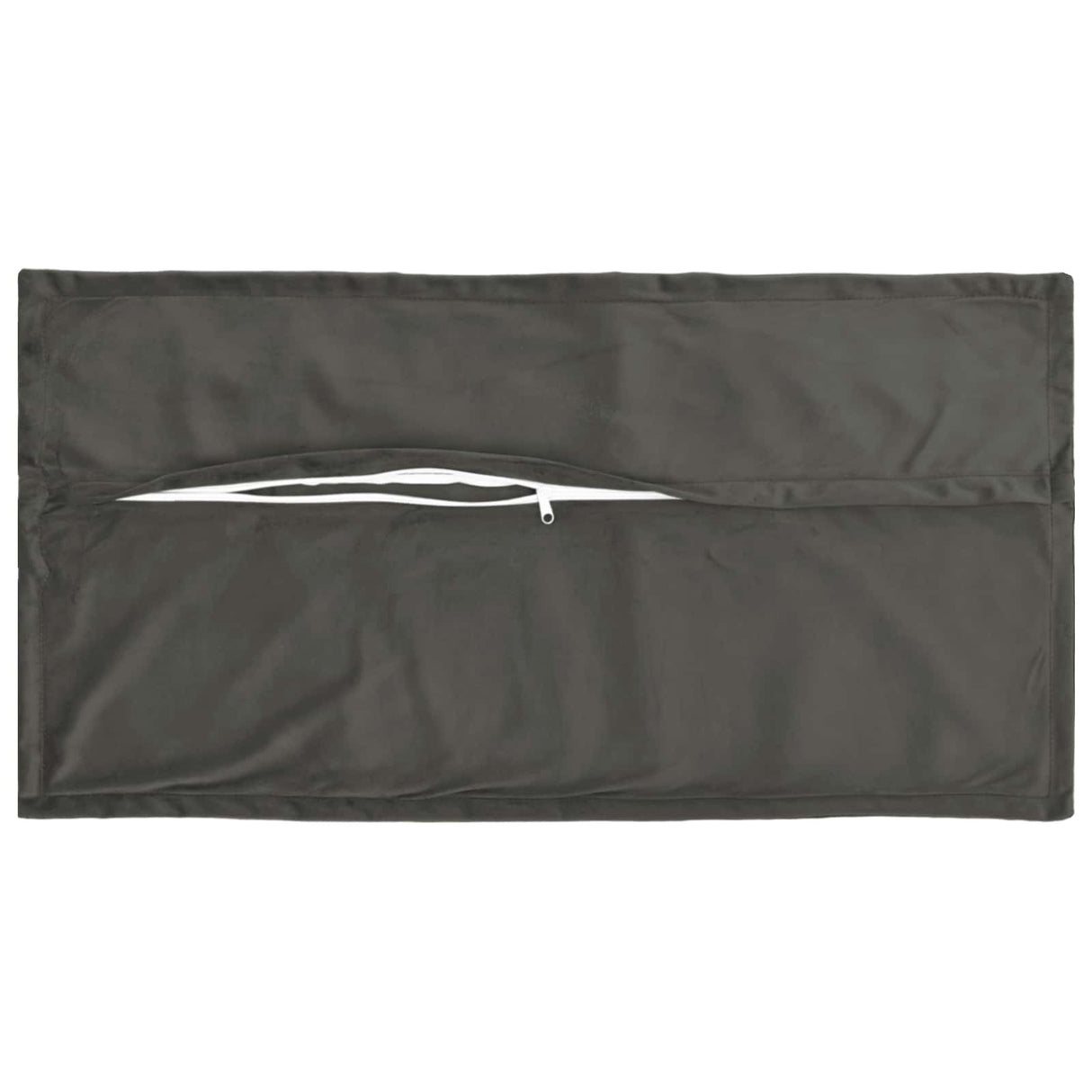 Cushion with Pillow HOUTEN 2 pcs Dark Grey Velvet