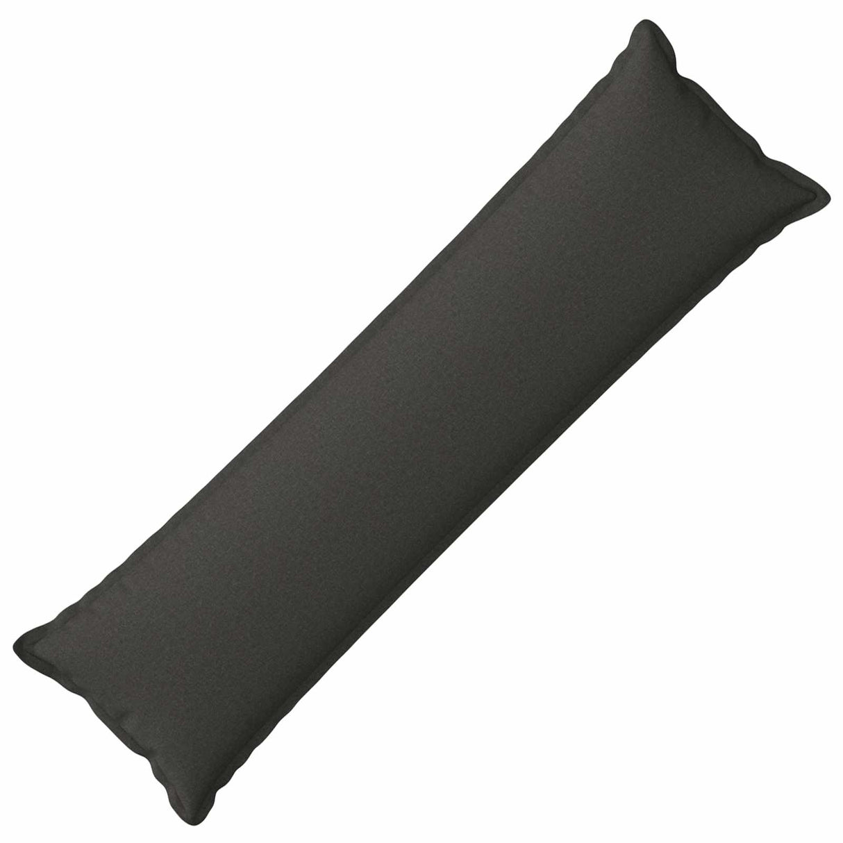 Cushion with Pillow HOUTEN Dark Grey 40 x 145 cm Faux Linen
