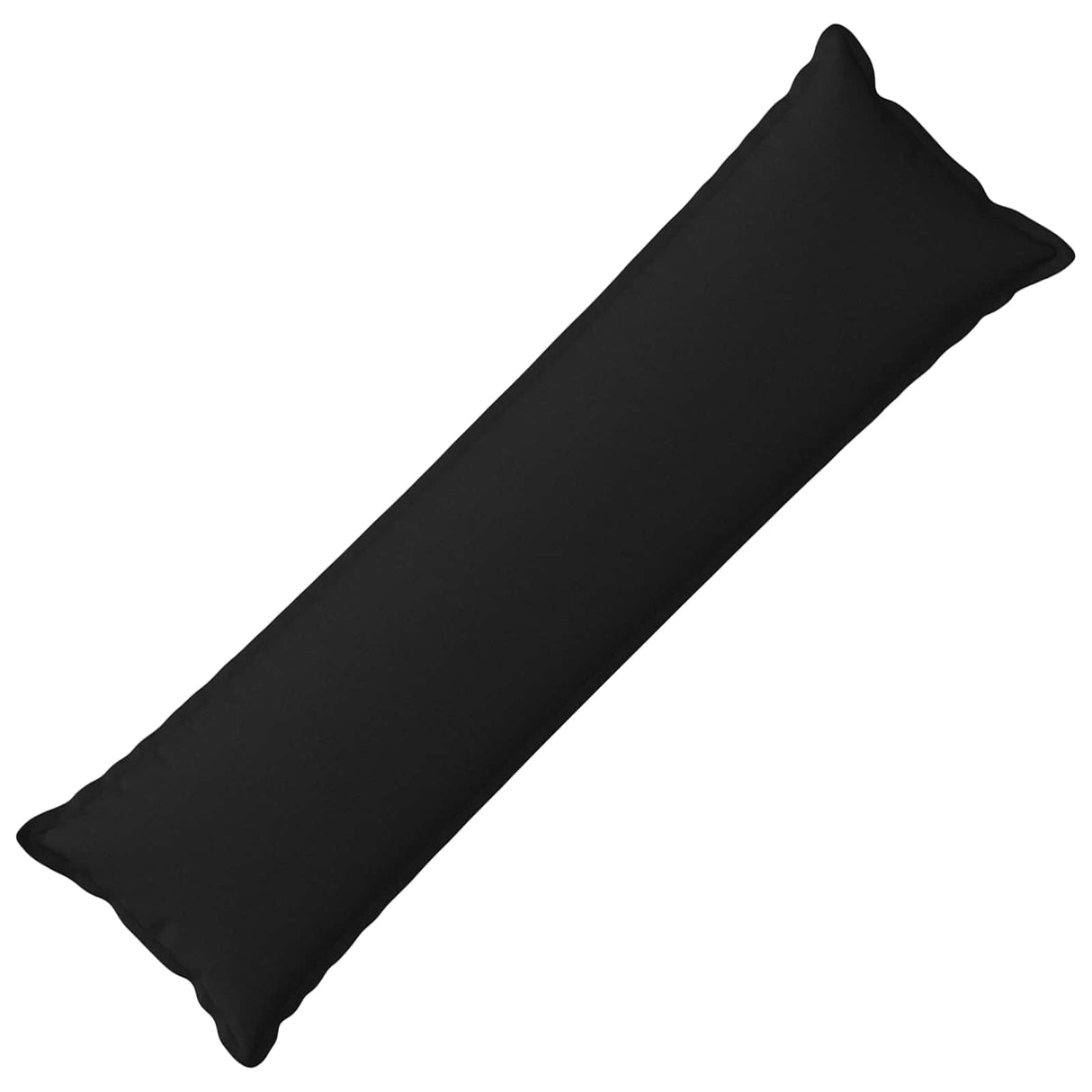 Cushion with Pillow HOUTEN Black 40 x 145 cm Faux Linen