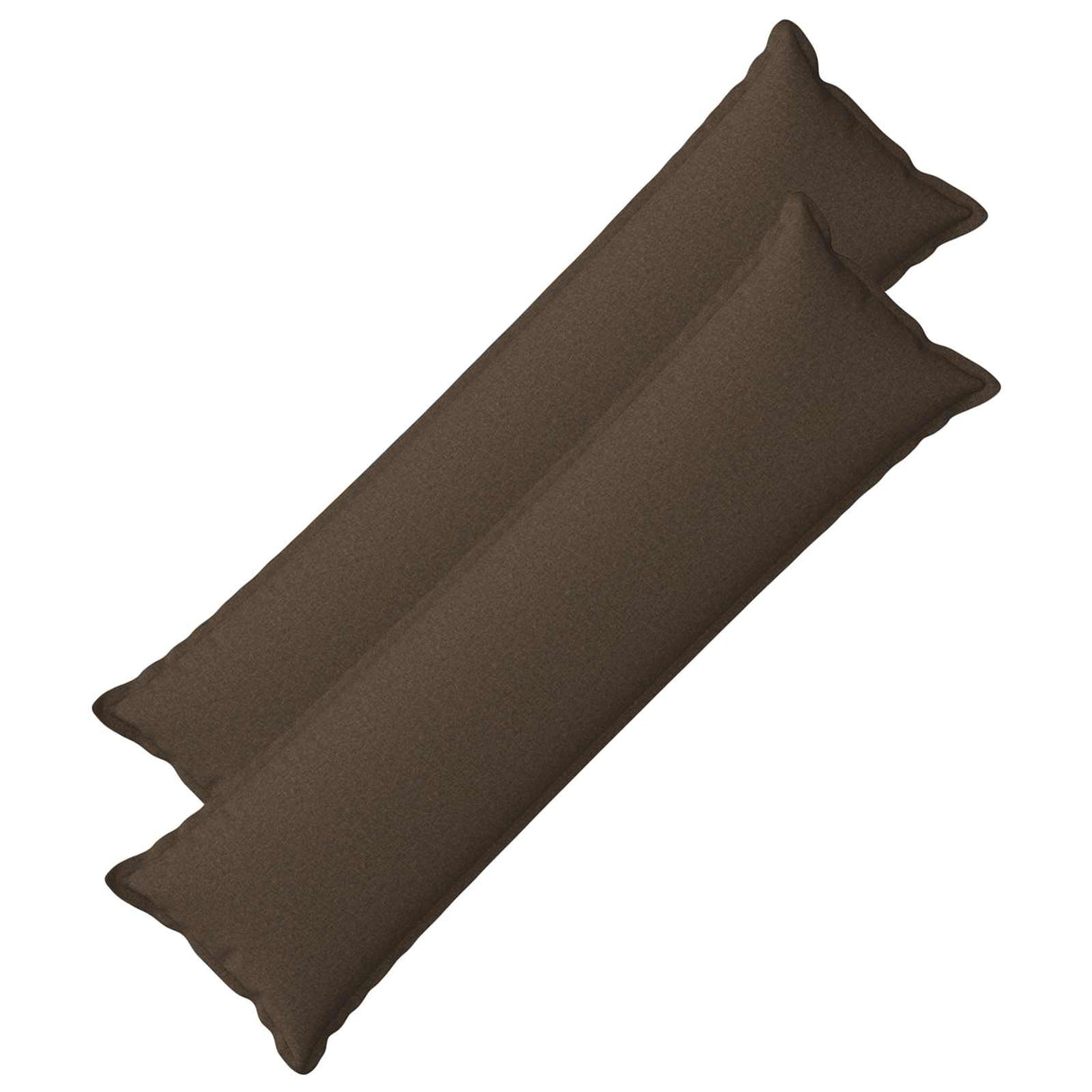 Cushion with Pillow HOUTEN 2 pcs Taupe Faux Linen