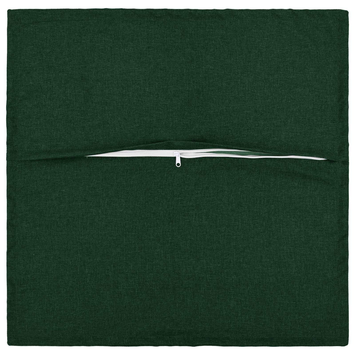 Cushion with Pillow HOUTEN 2 pcs Dark Green Faux Linen