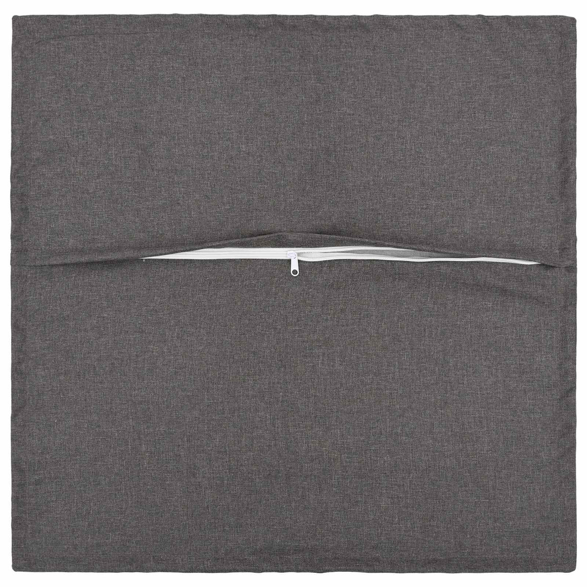 Cushion with Pillow HOUTEN 6 pcs Light Grey Faux Linen