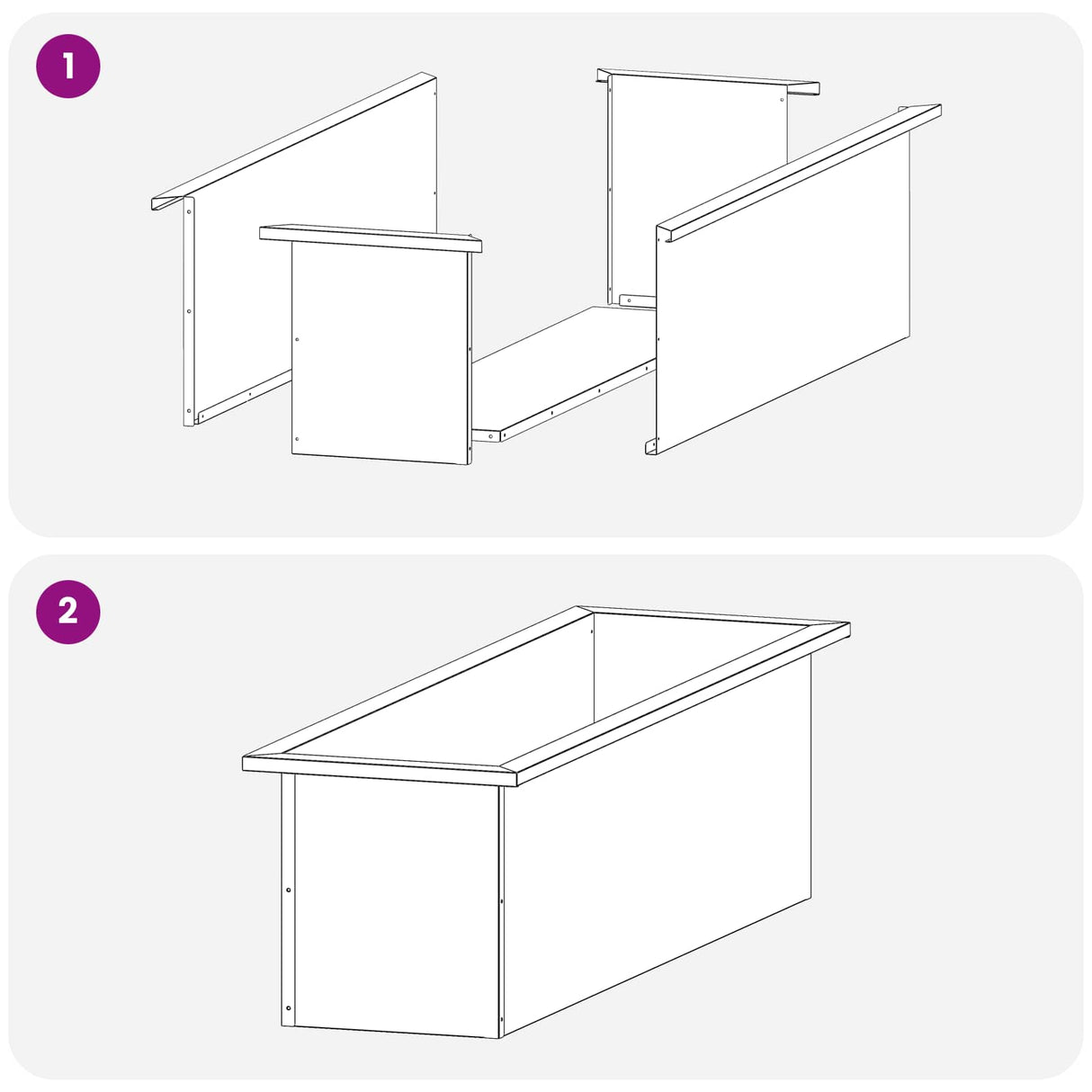 Garden Planter with LED 2 pcs Antracite 30 x 100 x 30 cm Steel