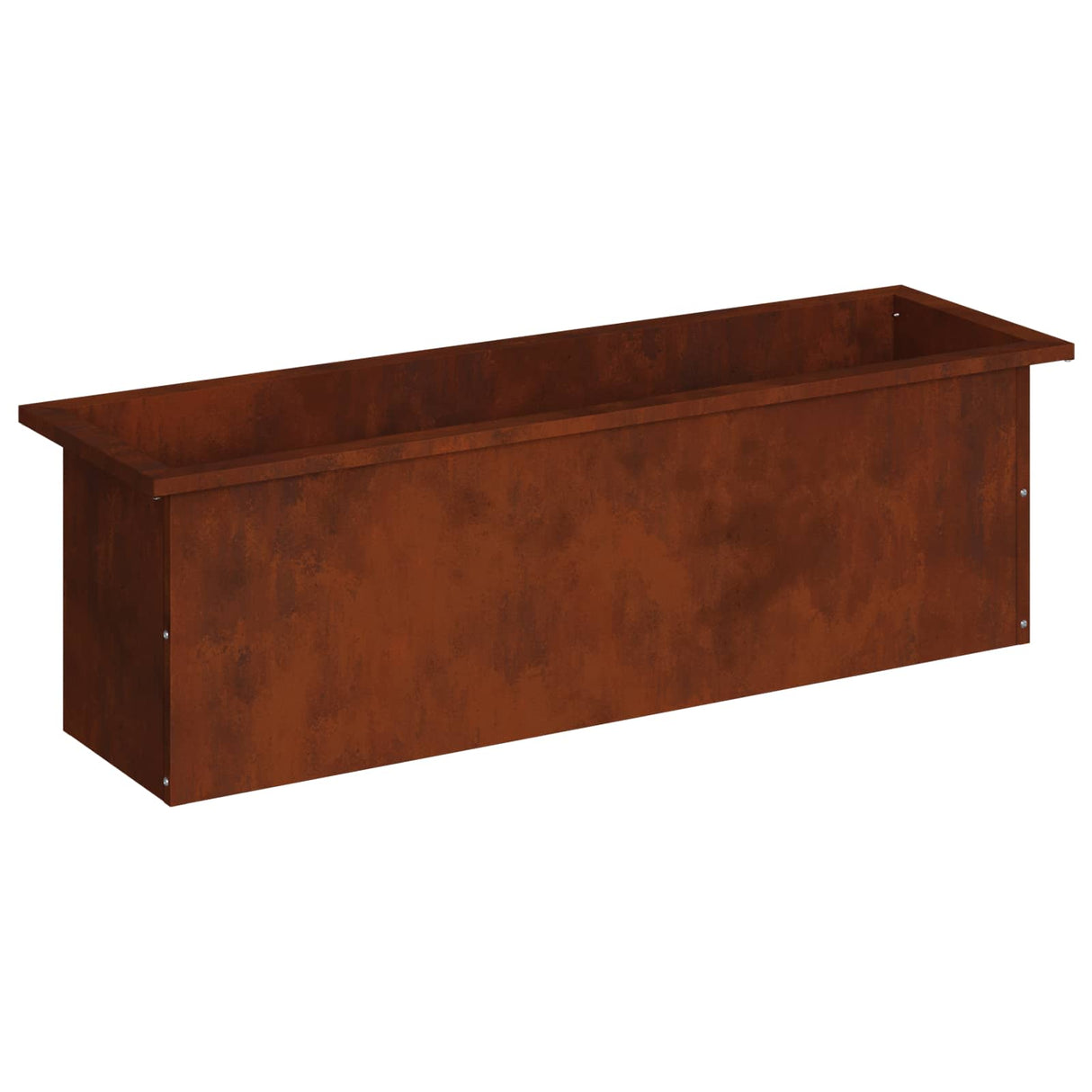 Garden Planter with LED Rusty 30 x 100 x 30 cm Weathering Steel