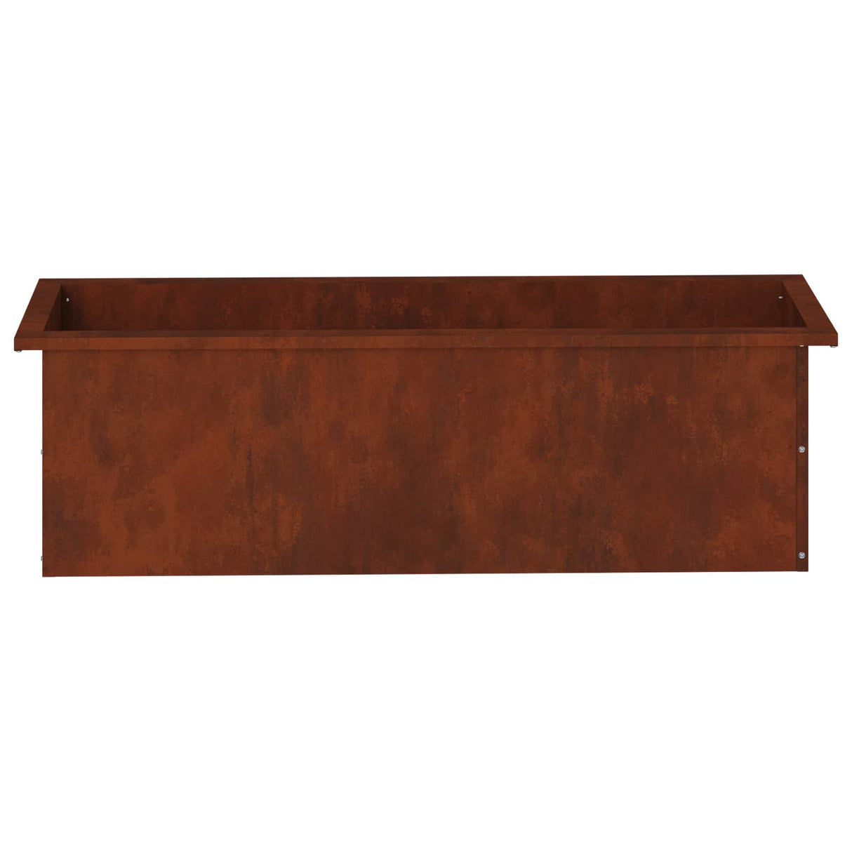 Garden Planter with LED Rusty 30 x 100 x 30 cm Weathering Steel